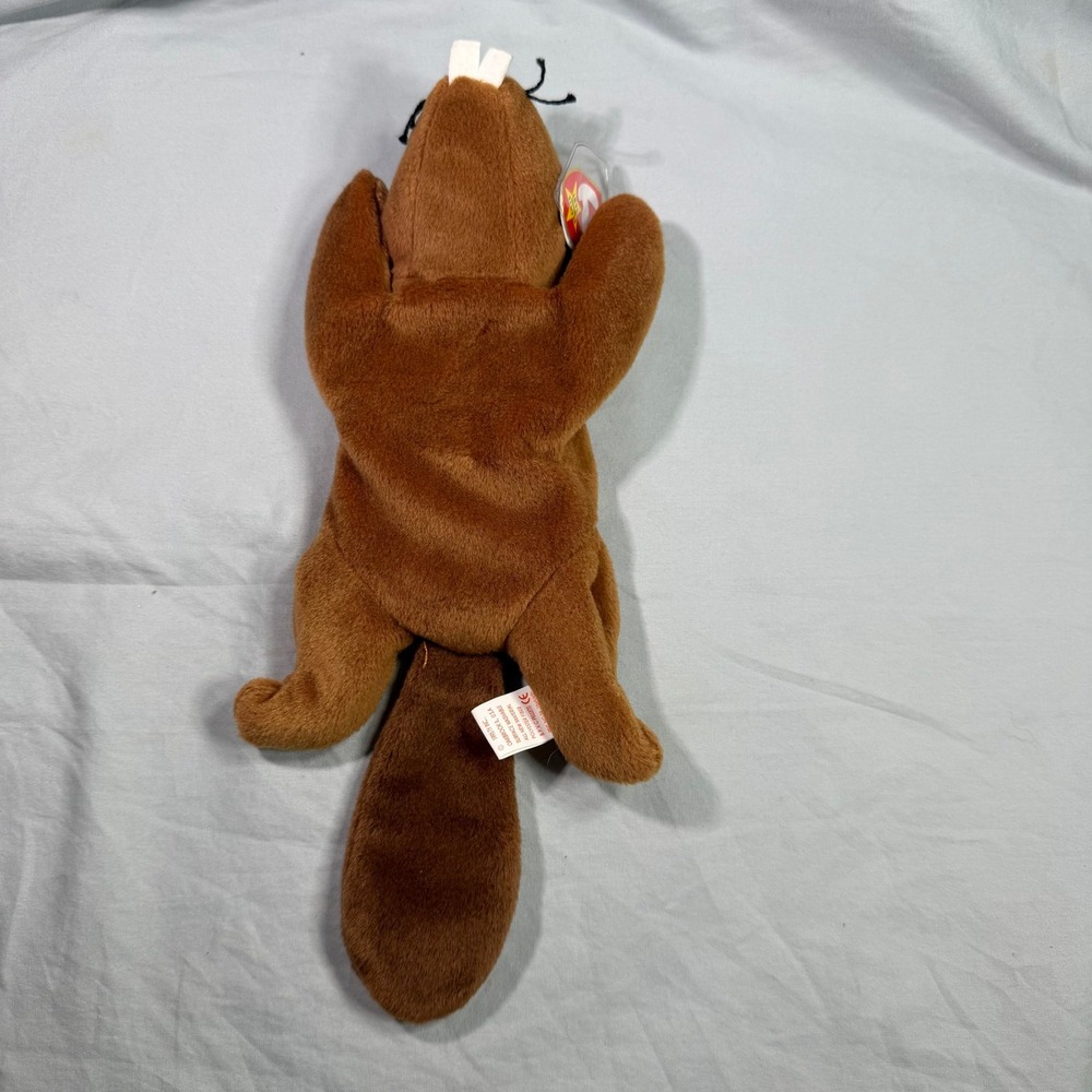 Ty Beanie Babies Bucky The Beaver 1995 Style Plush Toy‎ PVC Retired